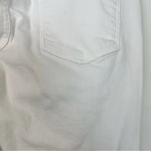 Agolde Isabel Slim Boyfriend Distressed Ankle Jeans White 29 Boho Contemporary - Picture 9 of 10